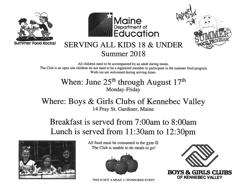 Summer Food Program - Maine Department of Education
