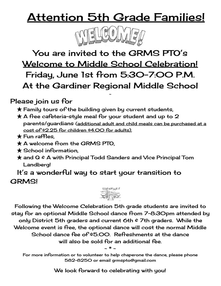 Welcome and Dance for 5th Grade