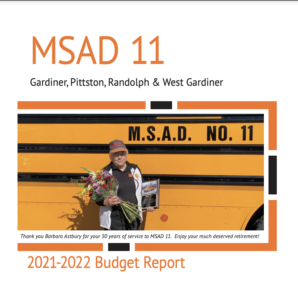 MSAD11 Budget Report