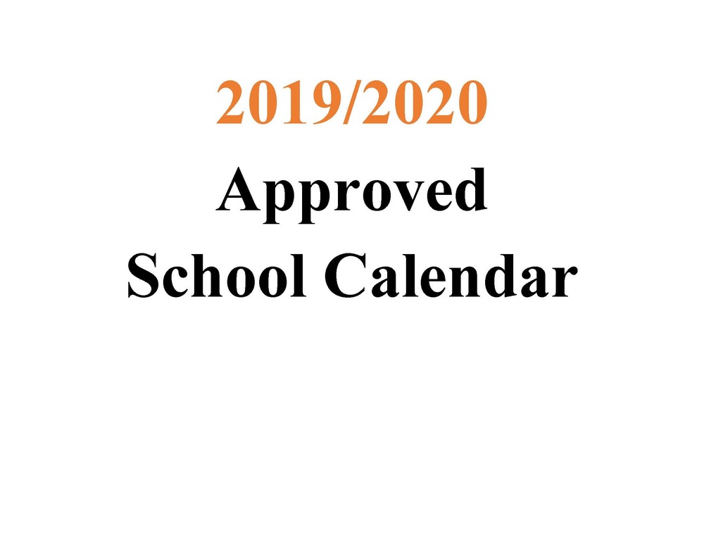 2019-2020 Approved MSAD 11 School Calendar