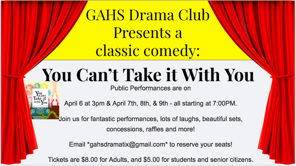 GAHS Drama Club Presentation
