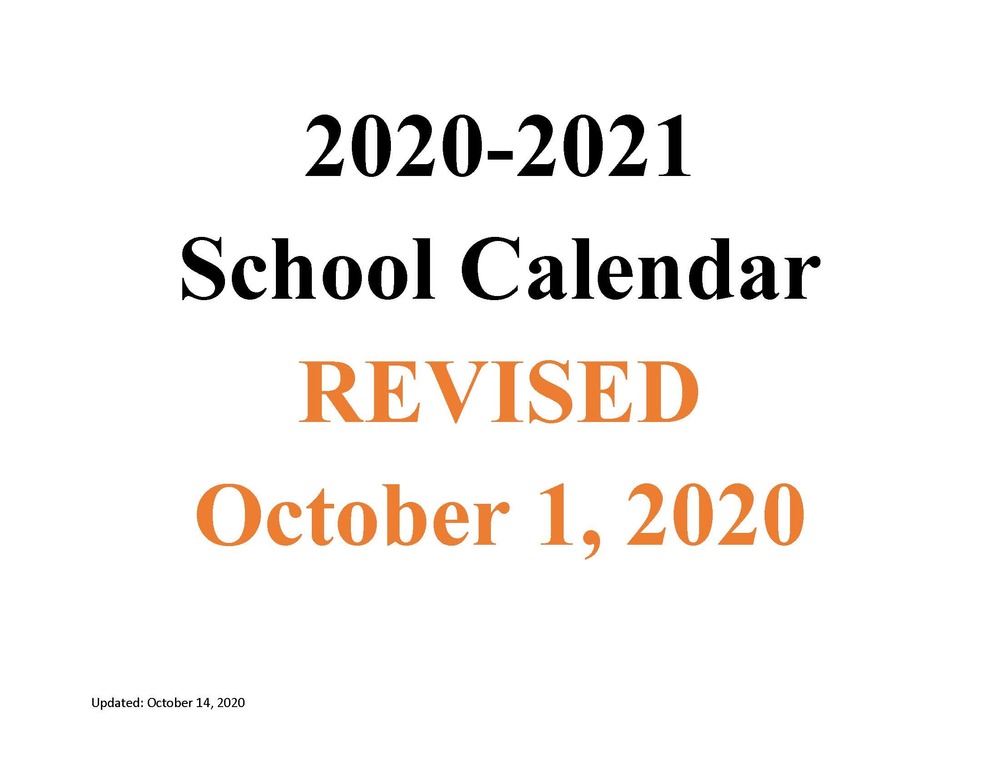MSAD 11 2020-2021 REVISED School Calendar