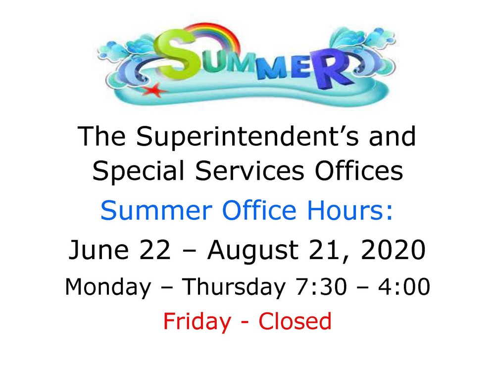 Summer Hours for Central Office