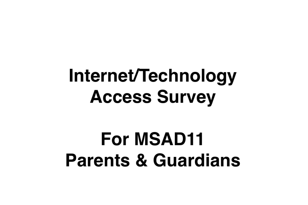 Survey for parents for technology access