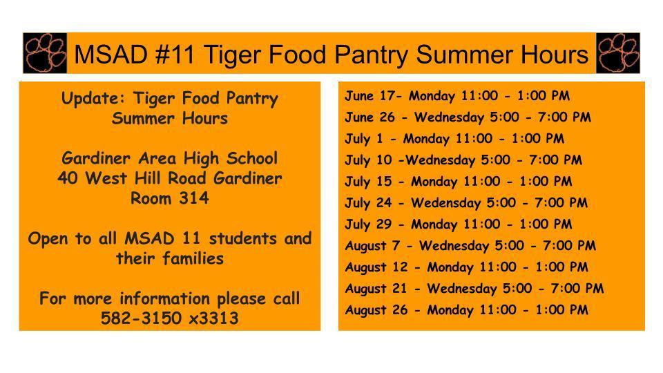 Pantry Hours