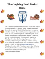 GAHS Food Basket Drive