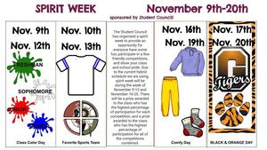 Spirit Week(s) November 9-20th