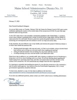 Coronavirus Letter to Parents/Guardians