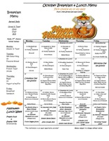 October Menu