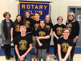 GAHS INTERACT CLUB PRESENTS AT GARDINER ROTARY CLUB MEETING