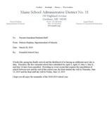 Extended Day Information