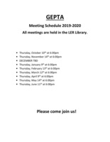 GEPTA Meetings