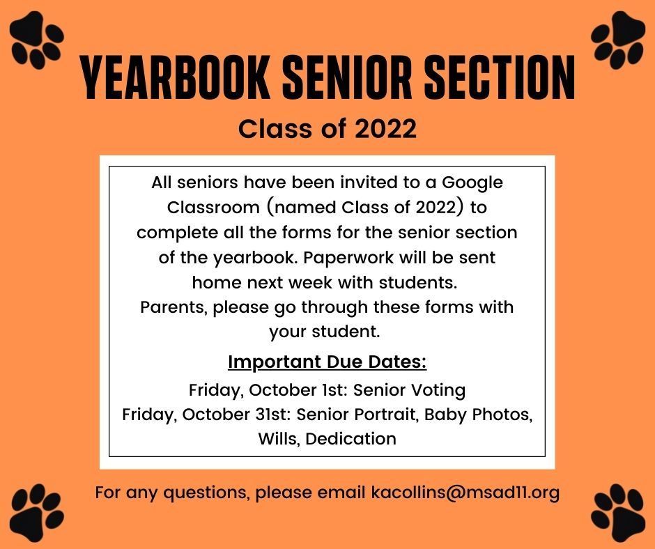 Yearbook Seniors