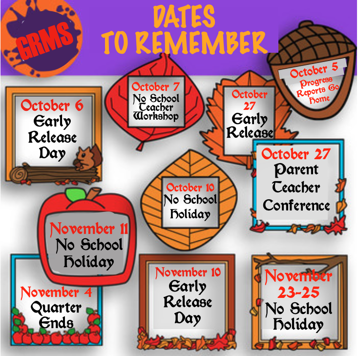 Dates to Rember