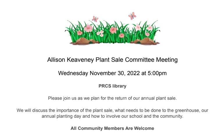 Plant Sale meeting