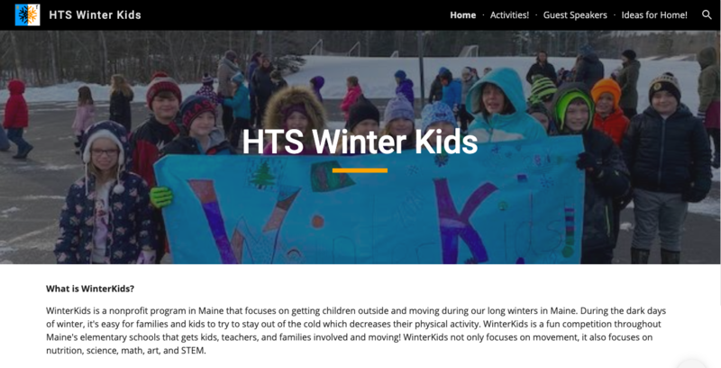 HTS Winter Kids website