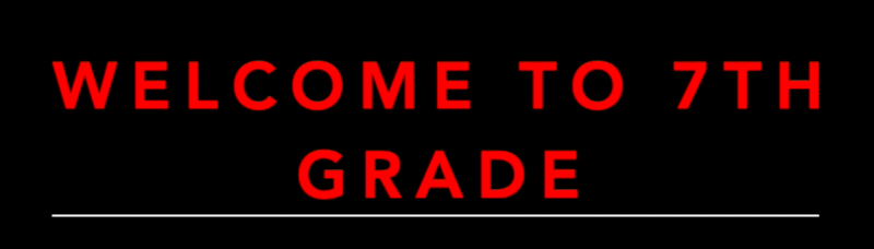 7th Grade Information